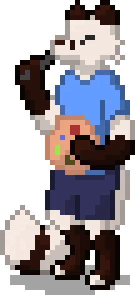 Snow pixel art